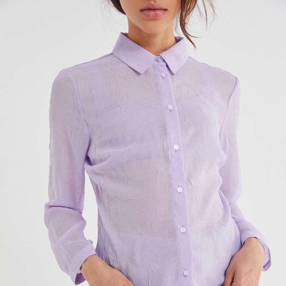 Urban Outfitters Lavender Button-Down Shirt